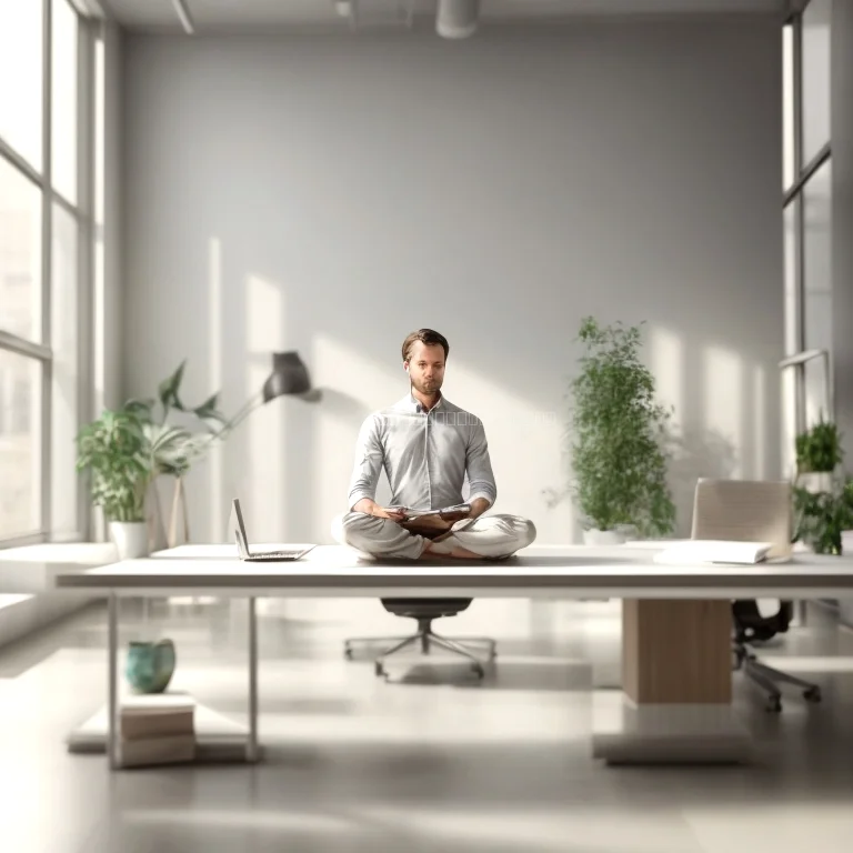 breathwork session in office